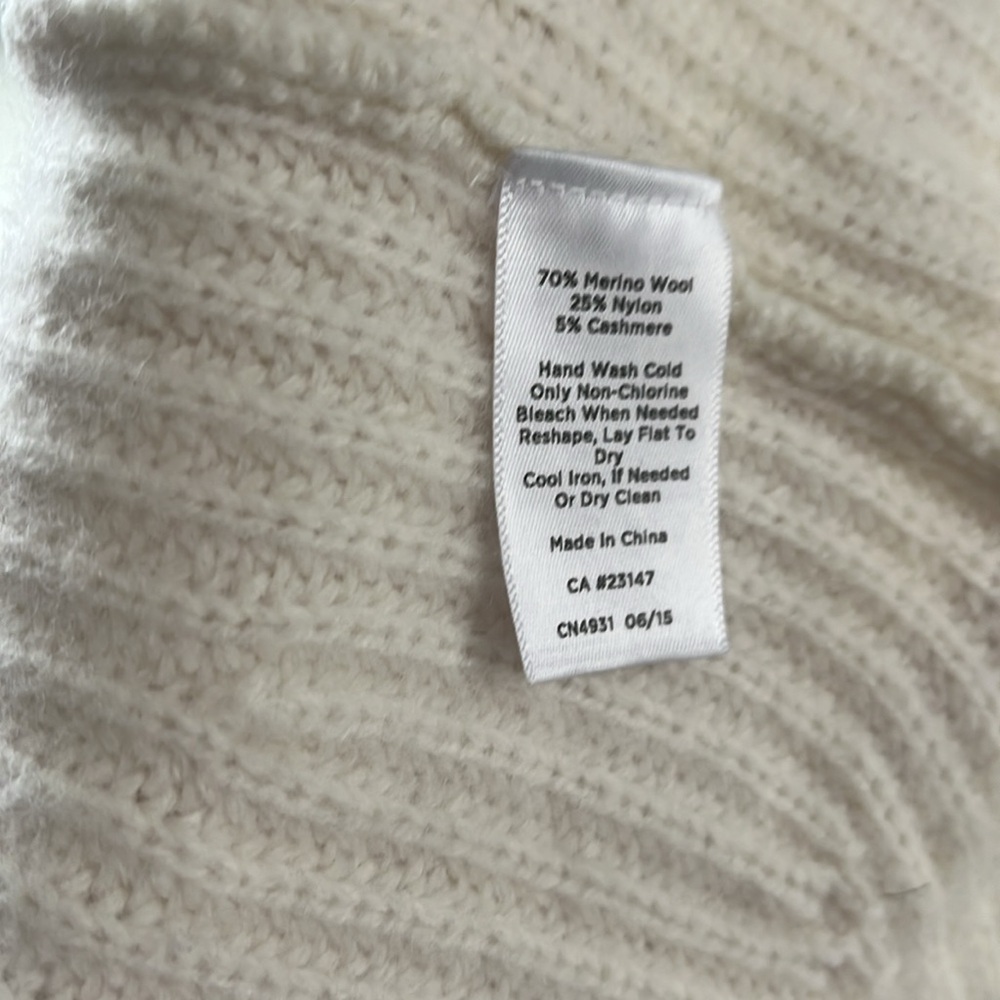 Talbots Cream Pullover Sweater Size L - Picture 8 of 8